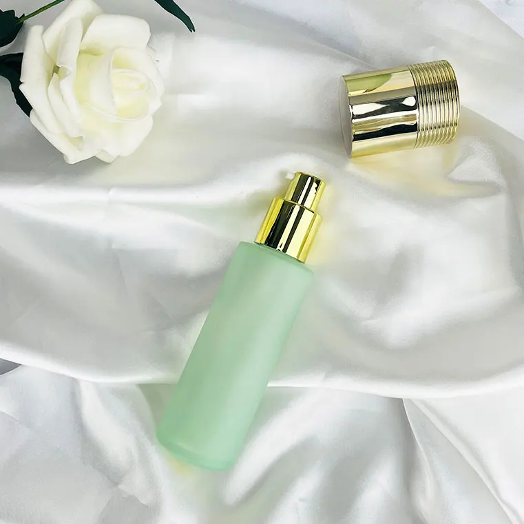 Green Cosmetic Soft Bottle Lotion Squeeze With Lotion Pump Bottle