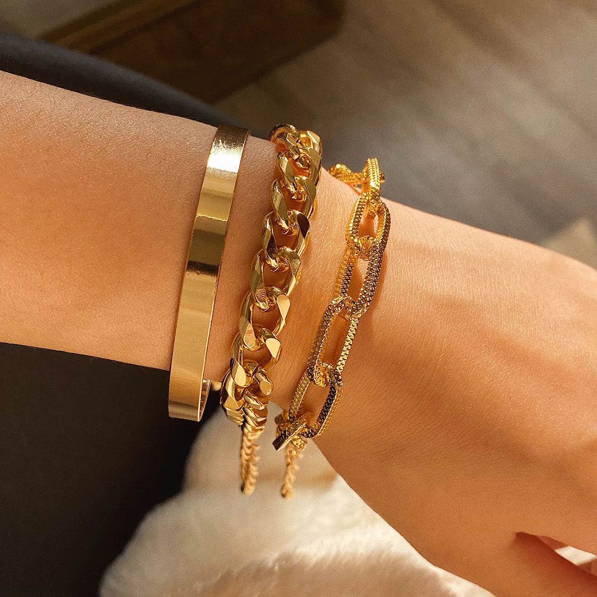 gold layered bangles