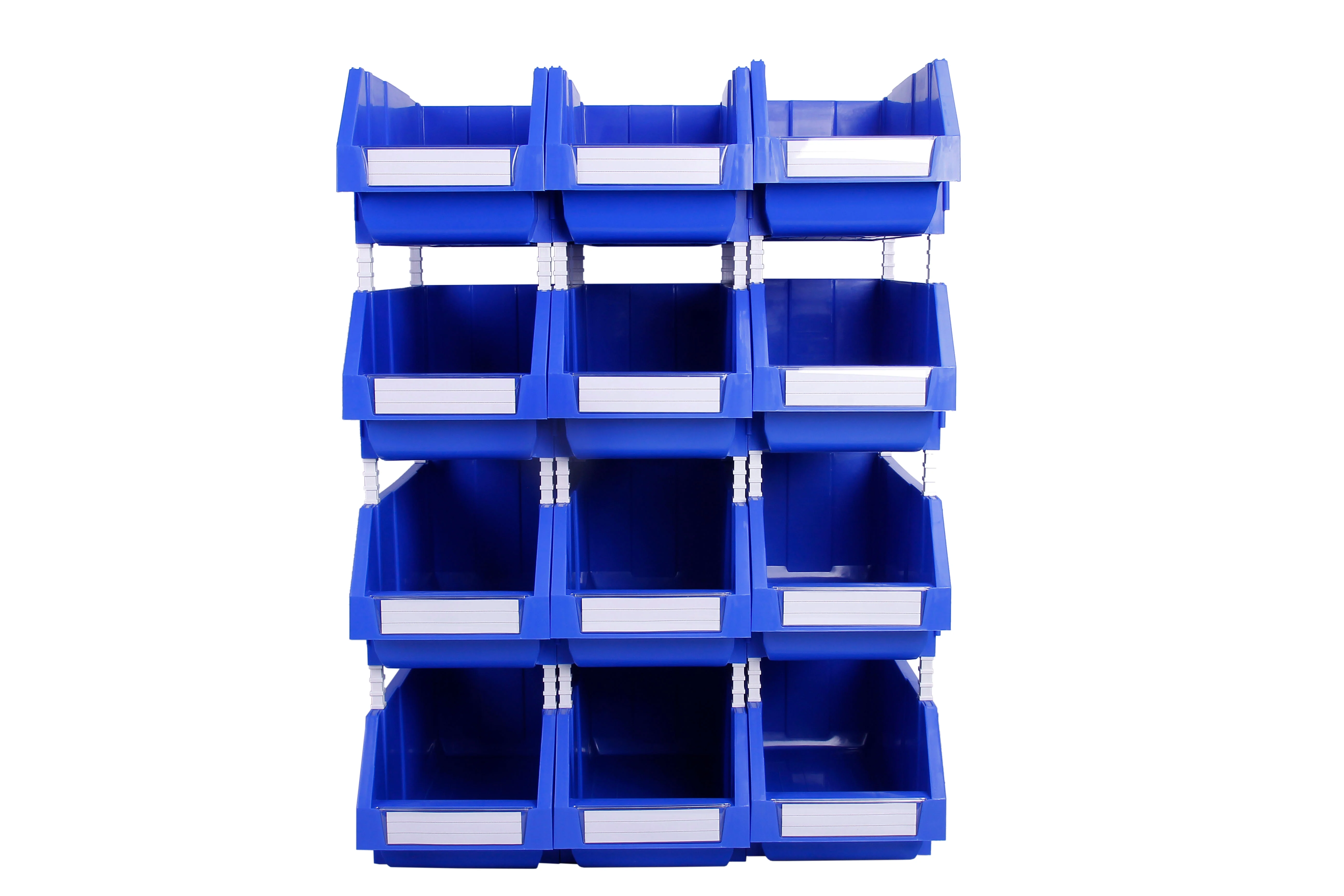 Open Front Storage Rack Bins Stacking Plastic Shelf Bin Plastic Storage