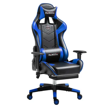 wholesale ergonomic pu leather racing computer game chair led rgb silla gamer gaming chair with lights and speakers