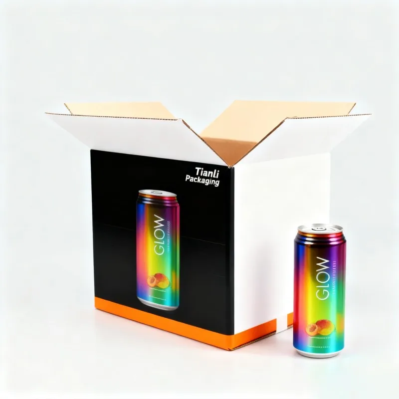 product customized design juice beverage packaging box soda beer corrugated paper box beverage can mailer box-3