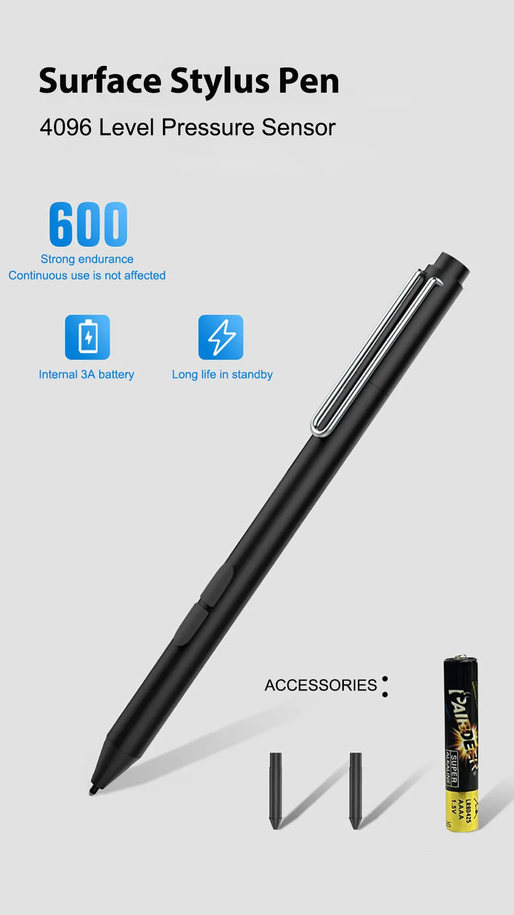 Stylus Pen For Surface Capacitance Touch Wireless Drawing Battery Sensitive Response Sxb002 Laudtec manufacture