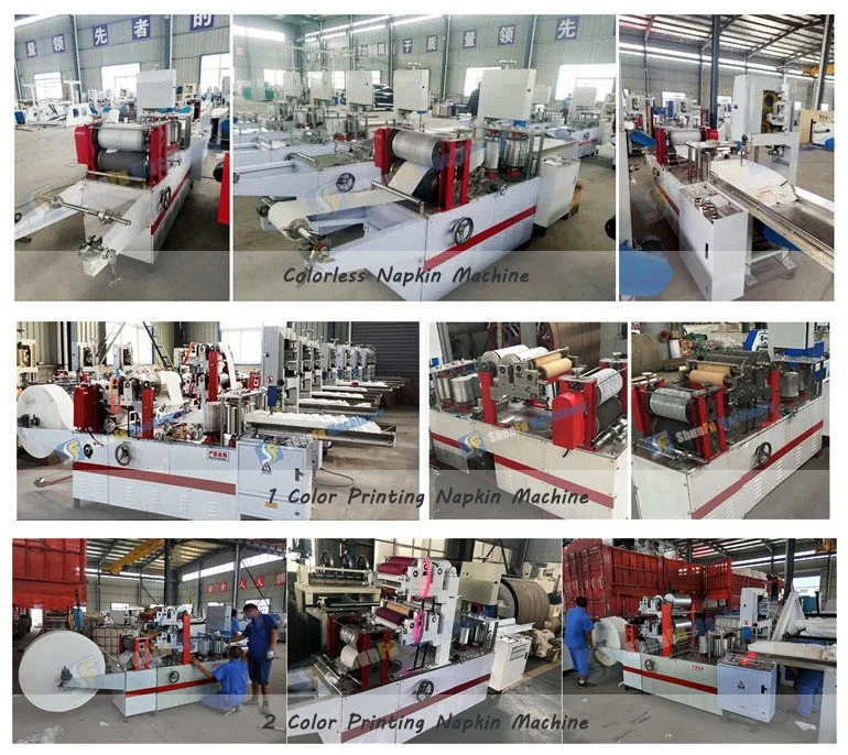 Tissue Napkin Printing Machine Manufacturer Automatic Folding Paper Napkin Making Machine Price