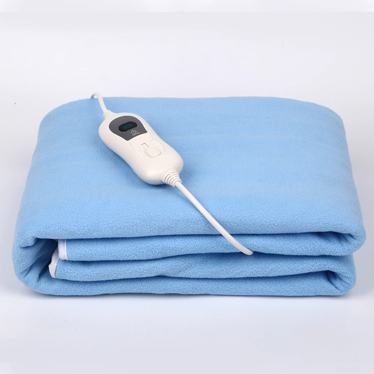 Competitive  Home Heater Fast Heating Electric Underblanket  Super Polar Fleece Heated Blanket with Elastic Cord