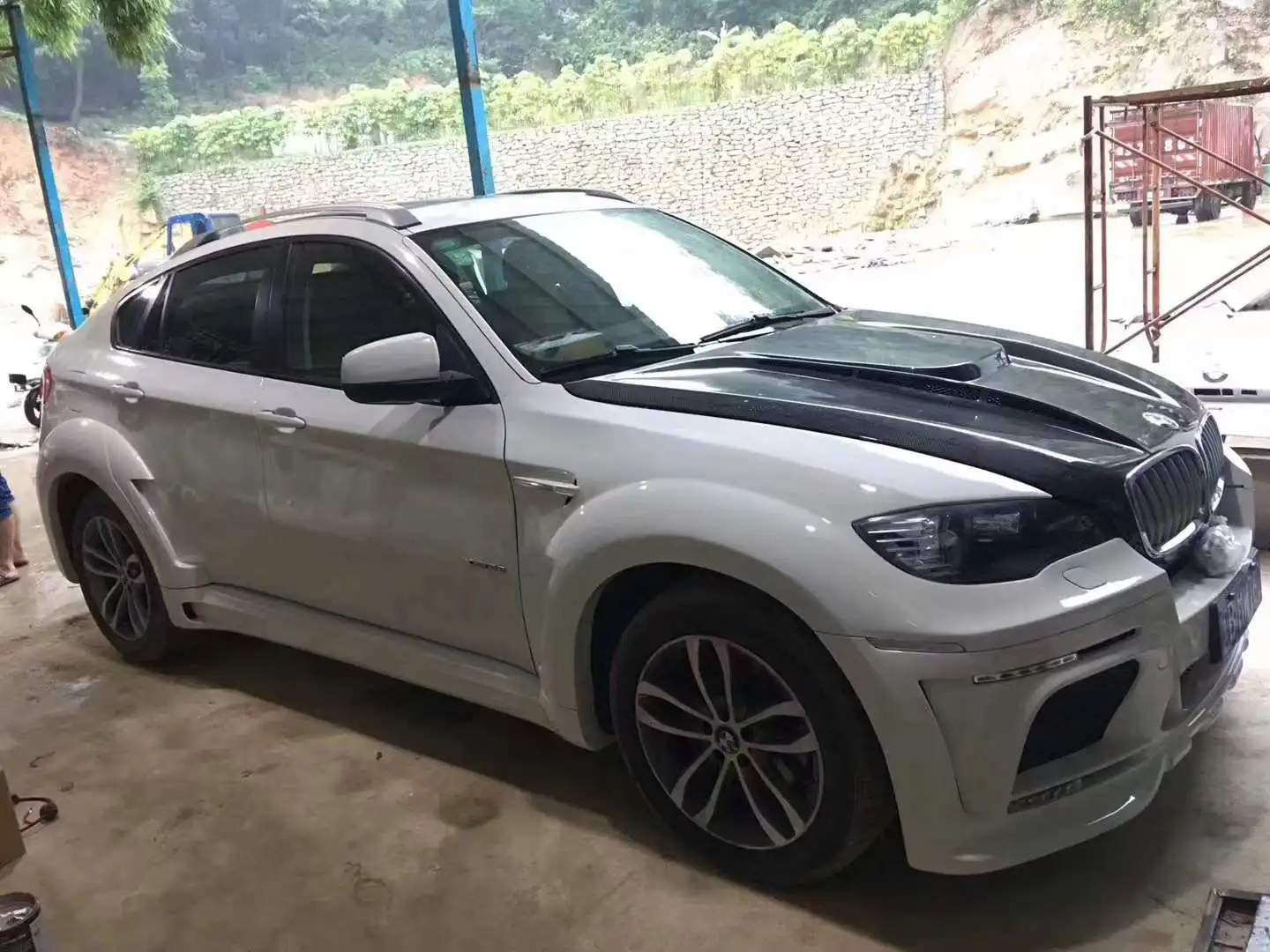 High Quality 08-14 for BMW X6 E71 Style Body Kit New Perfectly Front Bumper Rear Bumper Side Skirts Wheel Eyebrow Upgrade