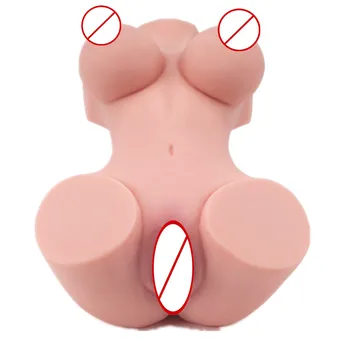 Real texture Love Doll with big boobs Sex Doll Male Masturbator- Pocket Pussy Silicone Doll with Sex Torso Big Breasts