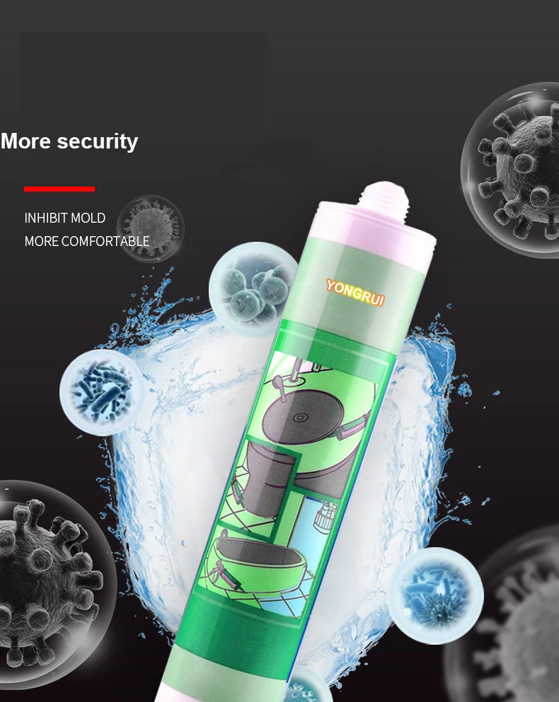 Fast Cure Time Mirror Fixing Neutral Silicone Sealant Glass Glue For