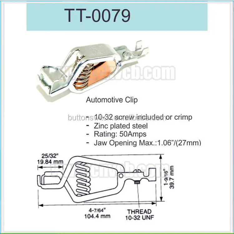 _ Качественный испытательный зажим с пружиной 104 4 мм металлический автомобильный для