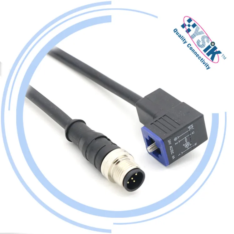 Din43650 Type C 4 Pin Pressure Sensors Valve Connector