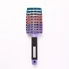 Purple gradient [coated large curved comb] boar bristles