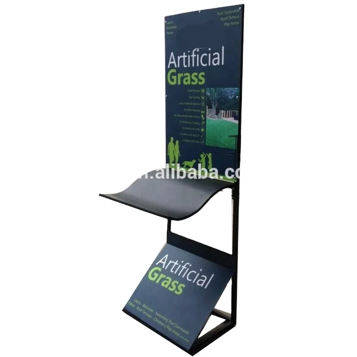 Textile Store Metal Carpet Rug  Display Shelf Stand,floor Car Mat Display Rack