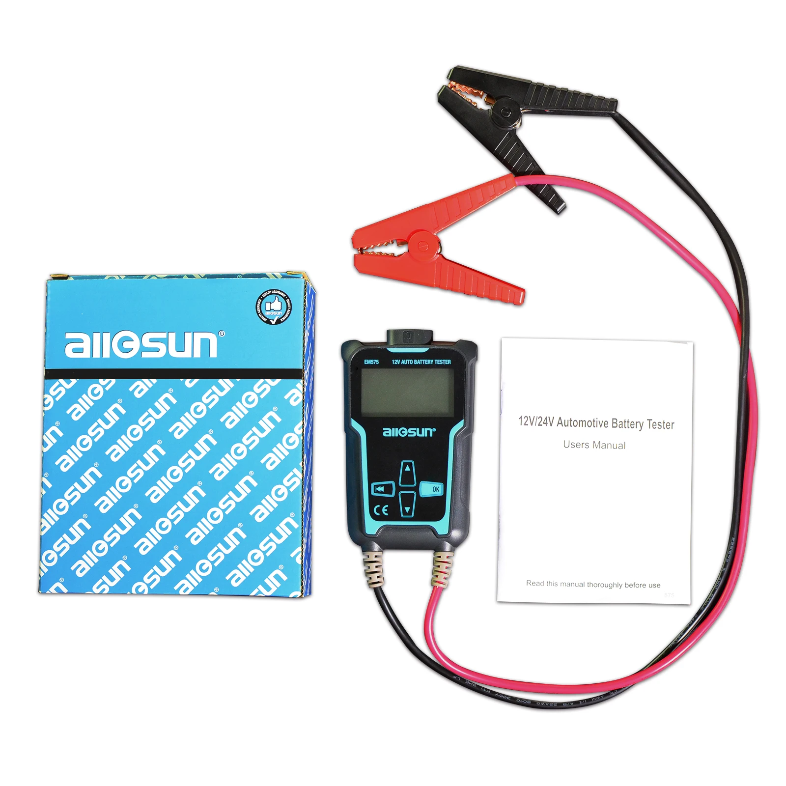 Allosun Em575 Digital Battery Analyzer 12/24v 2000 Cca Digital