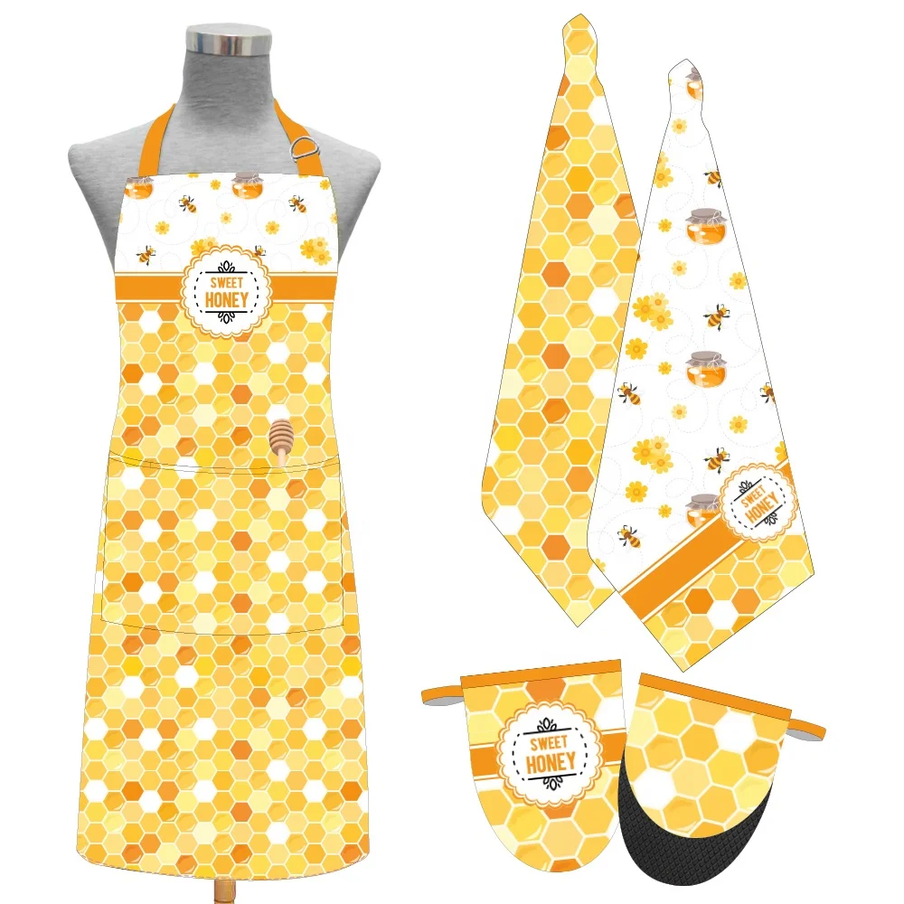 Кухонный подарочный набор, фартук, прихватки для духовки, держатель для кастрюли, Кухонное кухонное полотенце, прихватка для духовки, держатель для кастрюли, фартук, набор чайного полотенца