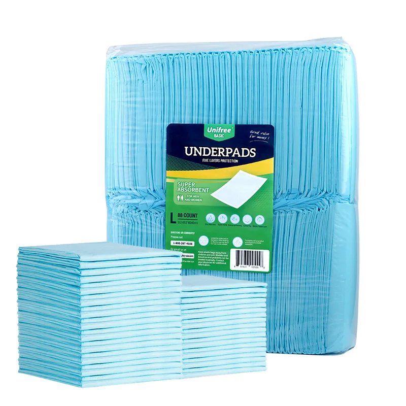 Unifree Disposable Underpads, Bed Pads, Incontinence Pad, Super