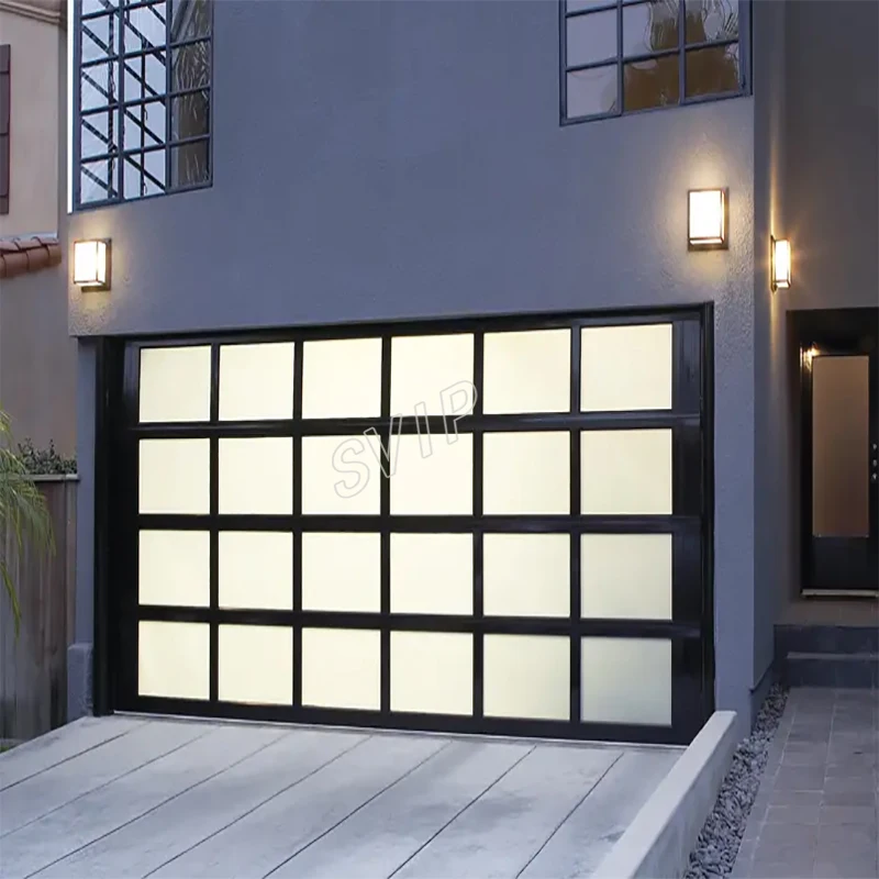 Flush Mount Modern Sectional Garage Door For Home Automatic Garage Door ...