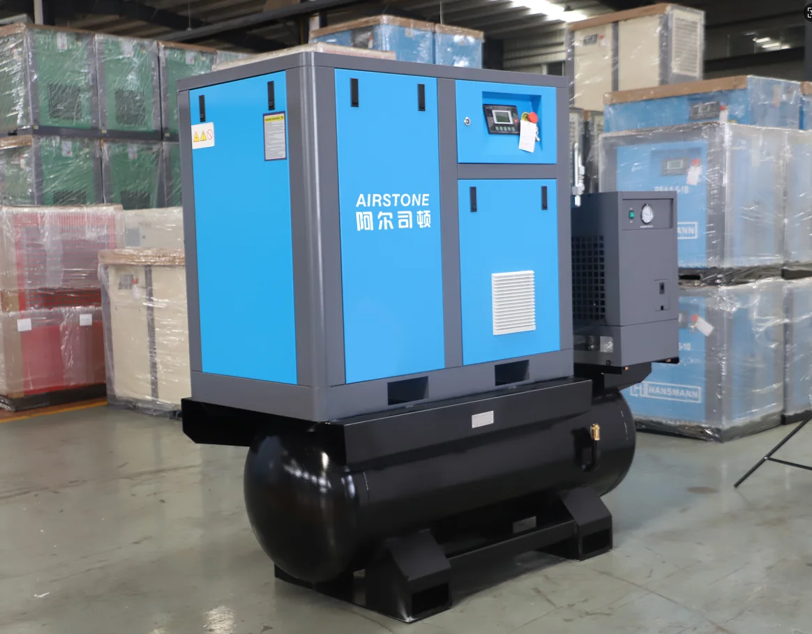 Винтовой компрессор Airstone Industrial Air-compressors 10HP 7.5KW с осушителем для лазерной резки