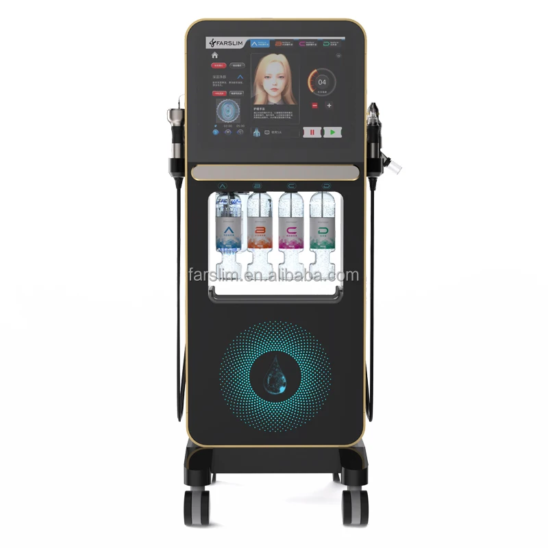 2024 HOT 4 in 1 Oxygen Injection Facial Dermabrasion Blackhead Removal Oxygen Spray Jet Skin Care Facial Machine