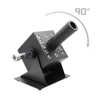 Led CO2 Jet Cannon Smoke Fog Machine Digital DMX 6 Channel with 6m Resin Hose Single Pipe Stage Effect Fogger for Parties