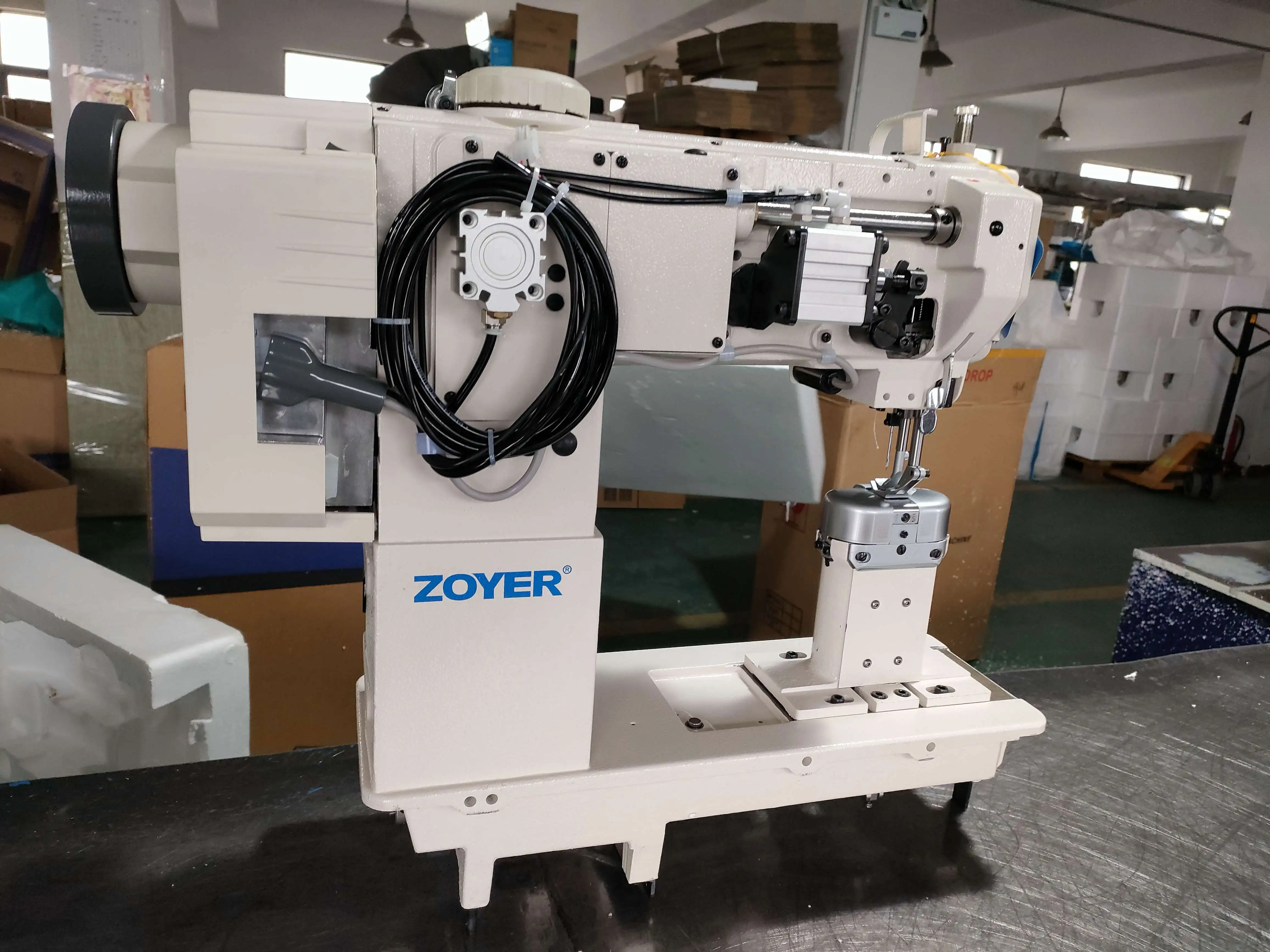 ZY-1560-HDQQ Hot Selling Double Needle Post Bed Pneumatic Reverse