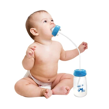 Factory promotion 150ml Standard Neck hand free baby feeding bottle Milk Drinking Hand Free Baby Bottle