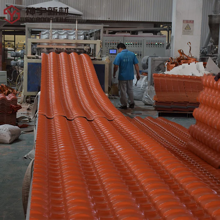 Chinese Pvc Plastic Roof Tiles Pane Color ASA Coated PVC Plastic Type of Roofing Sheets for Steep Slope Roof Supplier