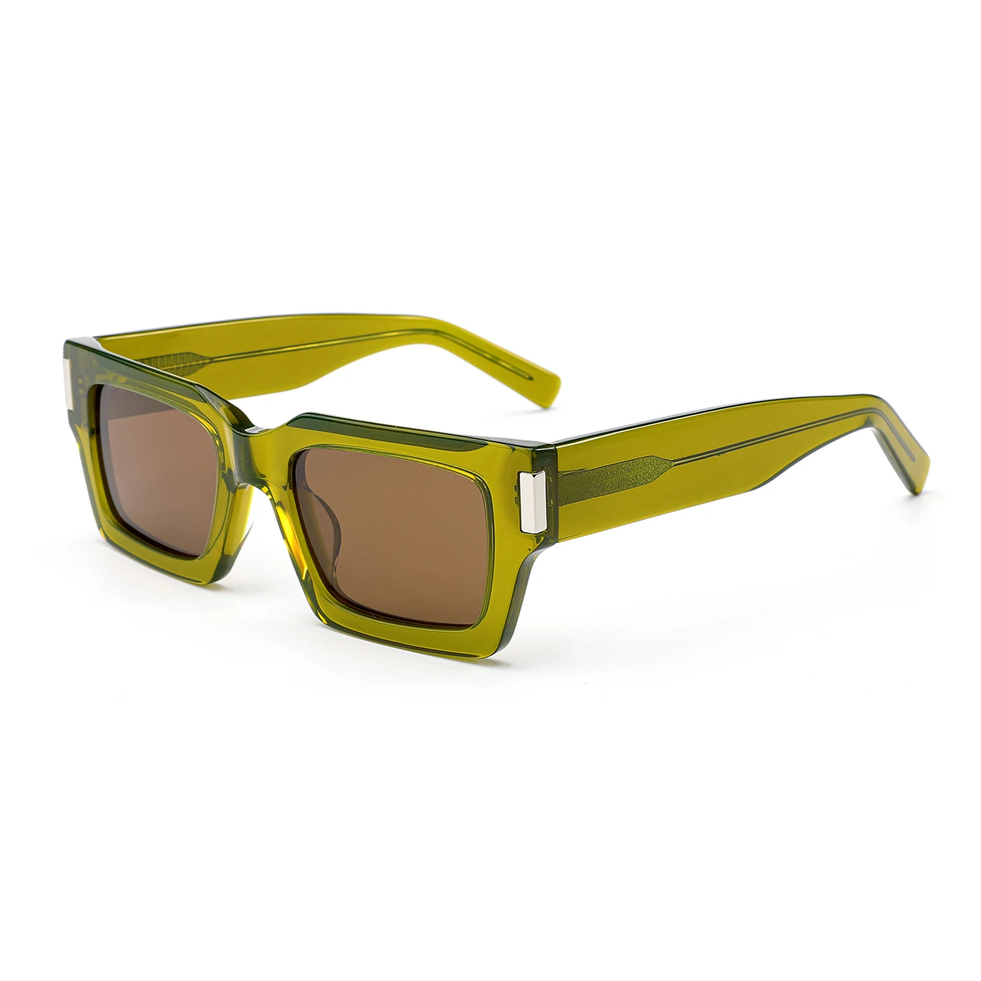 Retro Square Acetate Frame UV Protection Polarized Sunglasses Amazon.com: CARFIA Acetate Polarized Sunglasses for Men  main image 2
