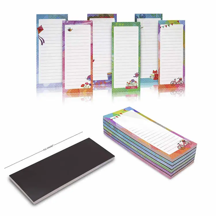 2021 new arrivals custom magnetic note pad notepad fridge magnet note pad notepad