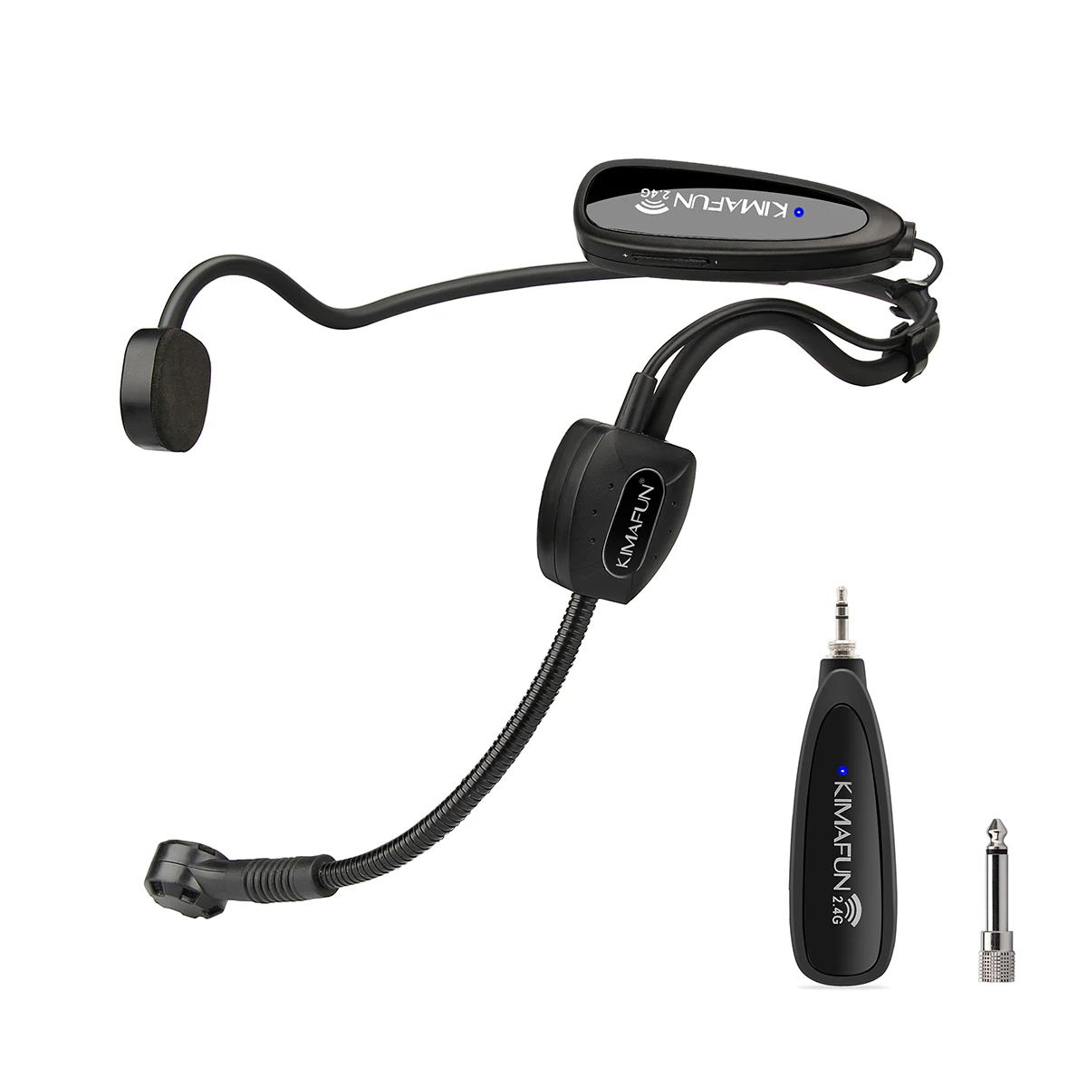 Kimafun Km-g100-b Microfono A Condensatore Headset Headworn Microfono Senza  Fili 2.4g Tecnologia - Buy Microfono A Condensatore,Cuffie Con Microfono,Microfono  Senza Fili 2.4g Product on Alibaba.com