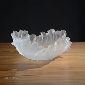 High-Scale Wedding Decorative  Centerpiece 24% Lead Crystal Candy Bowl