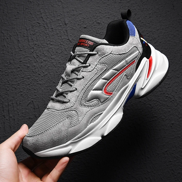 
 Прогулочная обувь для спортзала, бега, повседневная мужская небрендовая Мужская Черная Спортивная массивная обувь, стильная новая модная мужская прогулочная обувь  