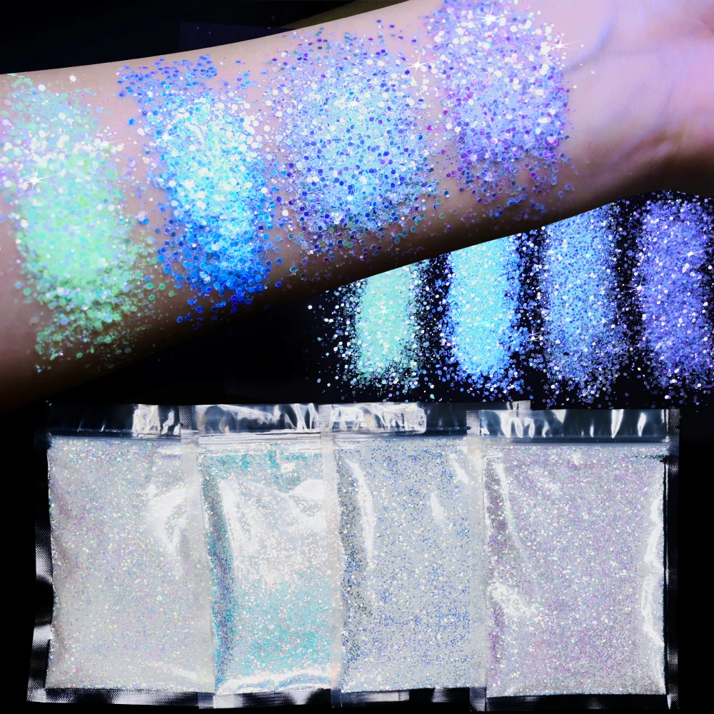 10g Epoxy Resin Luminous Nail Powder Glow In The Dark Blue/green Nail ...