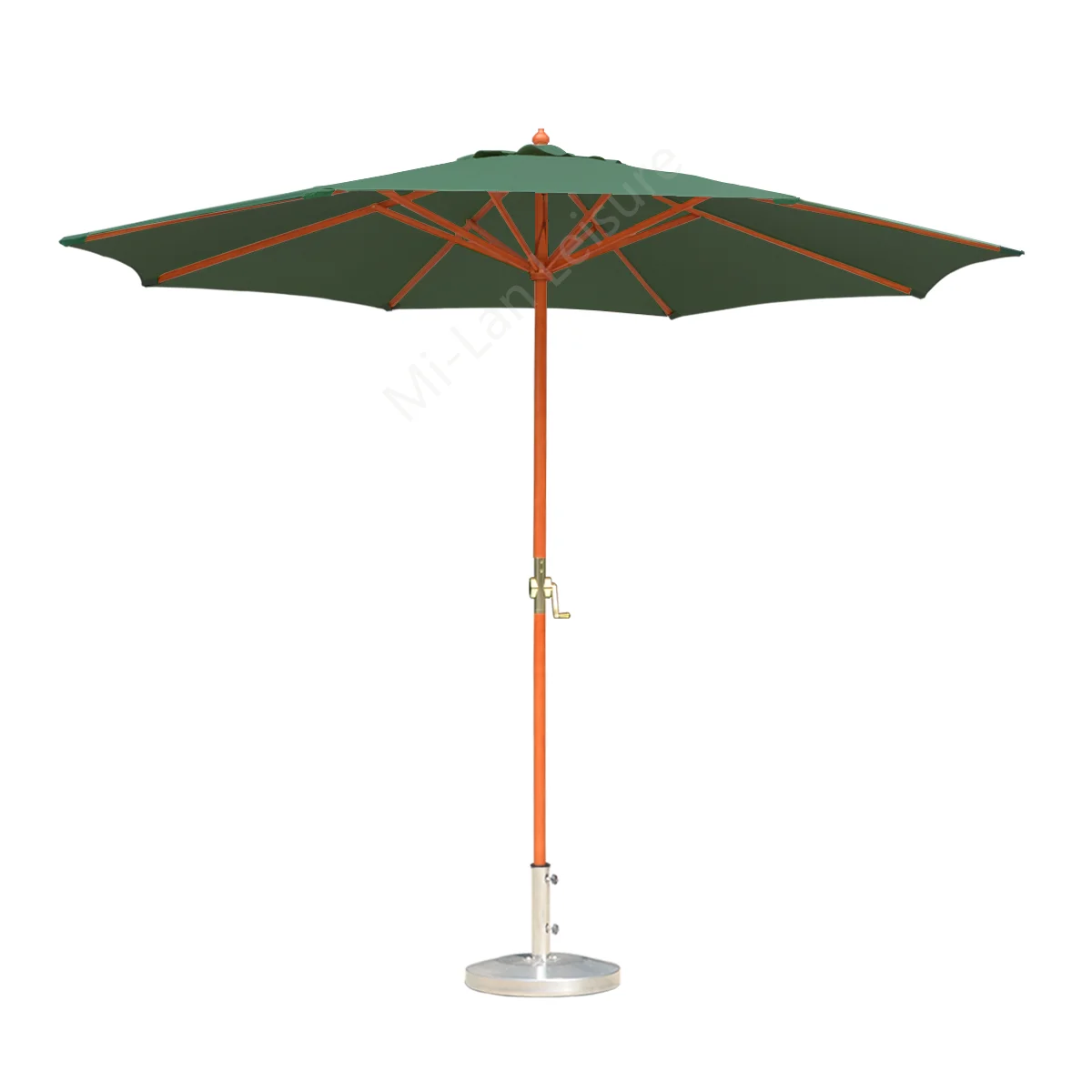 Chinese manufacturer 3M wooden outdoor cafe patio garden umbrella parasol