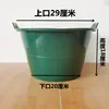 Cubo de barro verde de alta calidad, 18 cm de profundidad, sin asa.