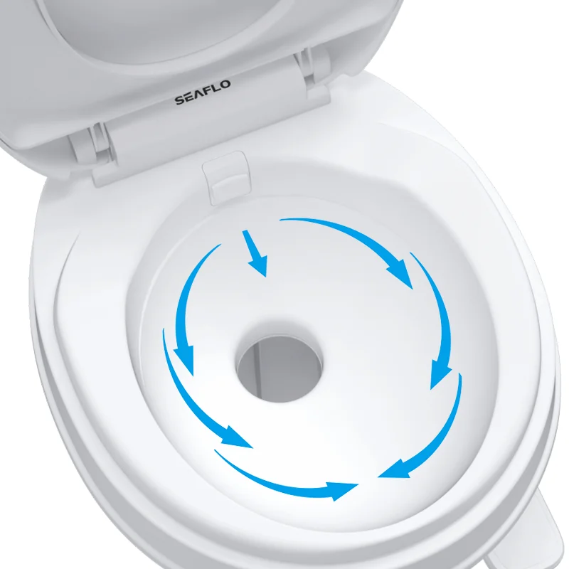 SEAFLO Soft Close Seat and Cover RV Camper Toilet RV Toilet Seat White Rv Toilet
