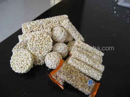 Automatic Cereal Candy bar Making Cutting Machine Cereal Granola bar Puffed Rice Ball Making Forming Machine