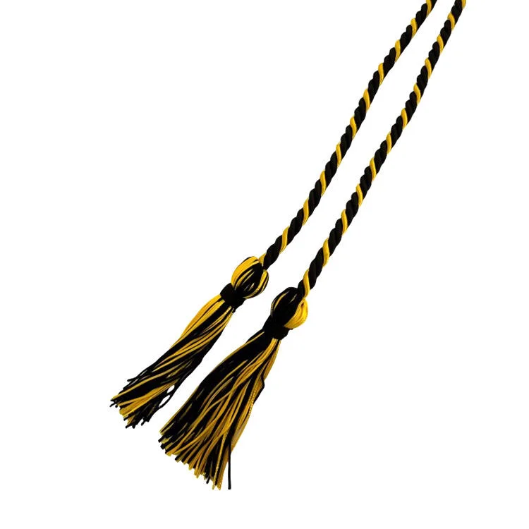 Decorative Double Color Graduation Cord Graduation Honor Cords for University factory