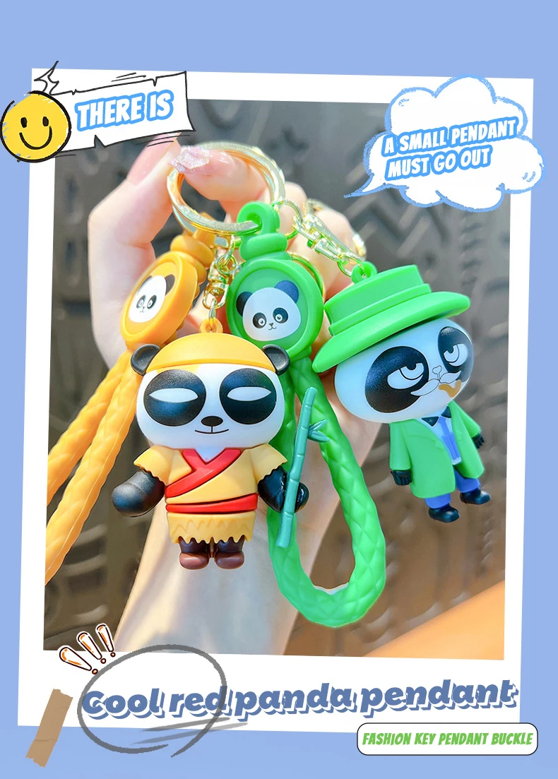 Wholesale Custom 3D Cute Doll Keychain Soft Silicone PVC Cartoon Keyring for Key Holder manufacture