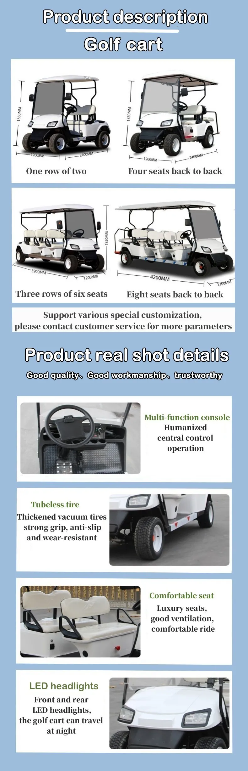 1800w Mini Single Seat Electric Surfboard Collapsible Cricket Golf Cart With Lithium Ion 48 Volt