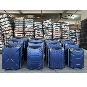 Free Customized 12pcs/set Semi Finished Luggage Set Abs Suitcase Travelling Hard Trolley Suitcases Ckd Trolley Bag Luggage