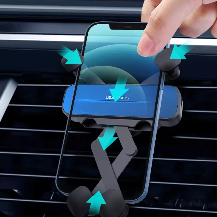 Автомобильный держатель для телефона гравитационная мини-подставка Кронштейн мобильного Модернизированный Универсальный гравитационный с вентиляционным