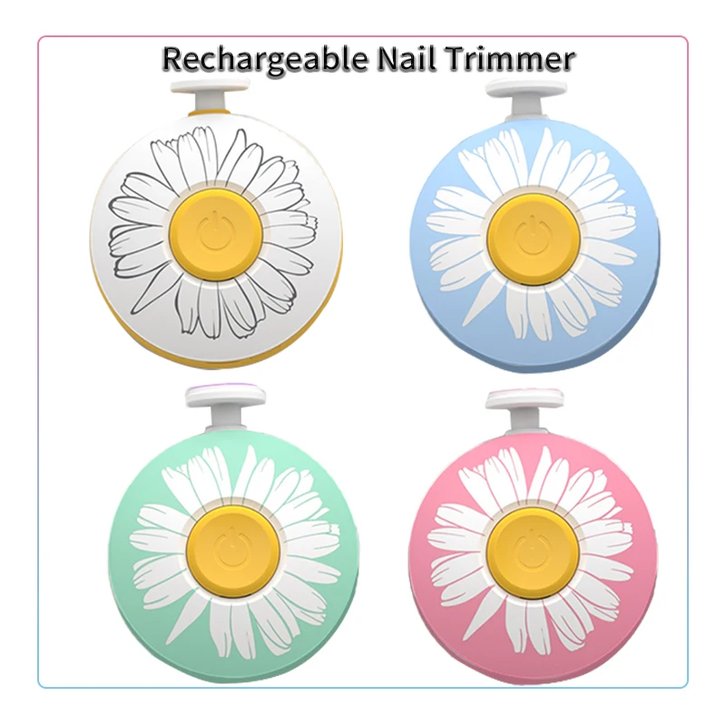 HJS Customized USB  Electric Auto Manicure New 6 in 1 Electric Babe Care Nail Clipper Safe Kids Nail Cutter Baby Nail Trimmer