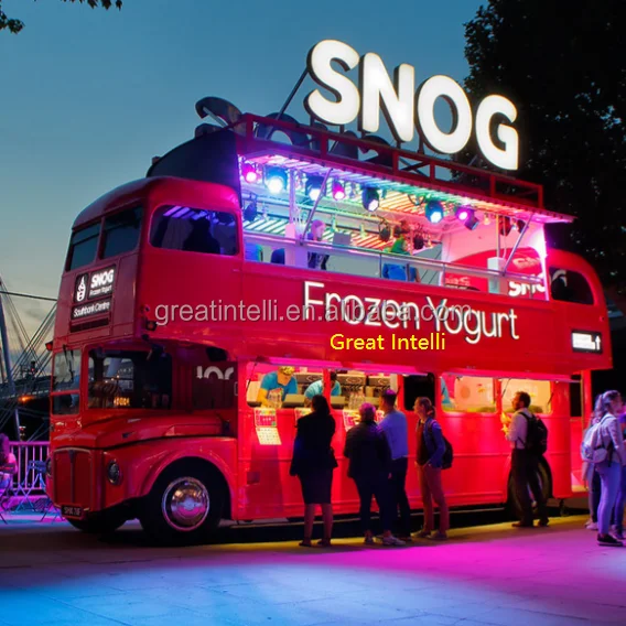 Double Decker Bus Food Truck for Sale - Durable & Versatile