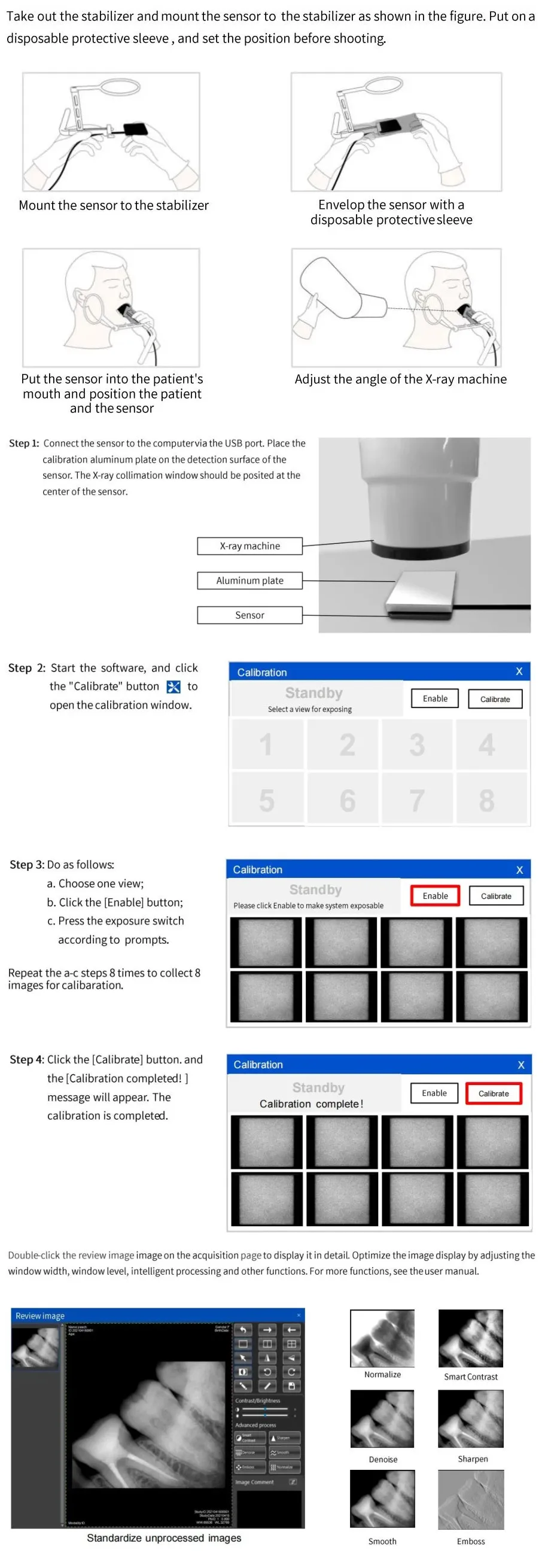 2 Year Warranty Portable New Bigger Size 2 Dental Eco Sensor Ii X Ray