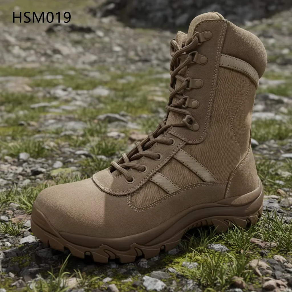 HY,Mountain Rescue Reduce Pressure Outsole Patrol marching Boots Timeless Durability Combat Boots with Reflective Strip HSM019