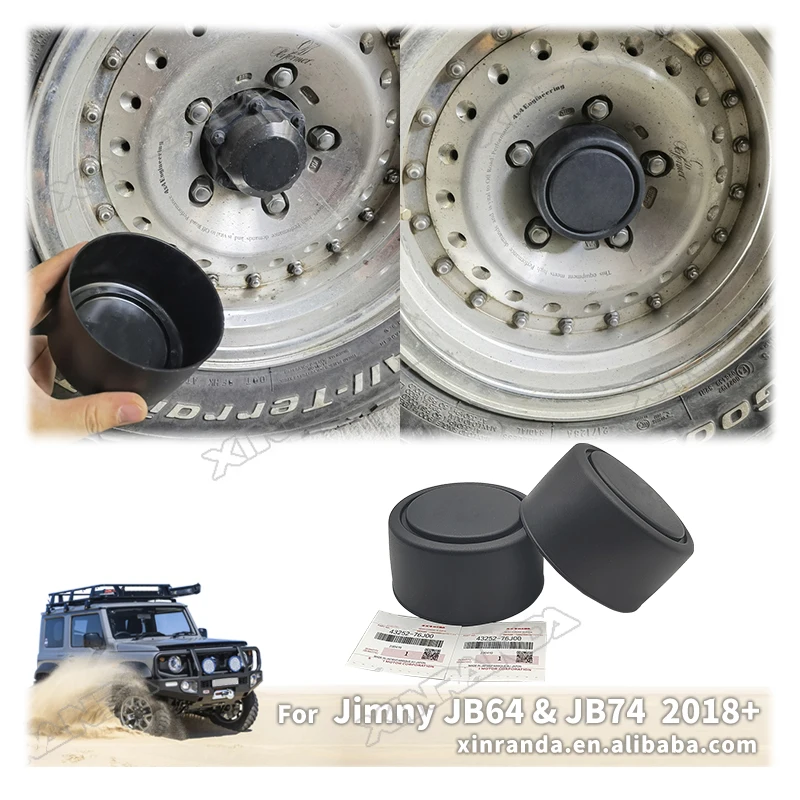 Coprimozzo Centrale Jimny 54mm 58mm Coprimozzo Suzuki Jimny 2018-2023 - Set 4 Pezzi 54mm Nero Per Protezione Mozzi Ruote Tappo Mozzo Auto Nero - 9