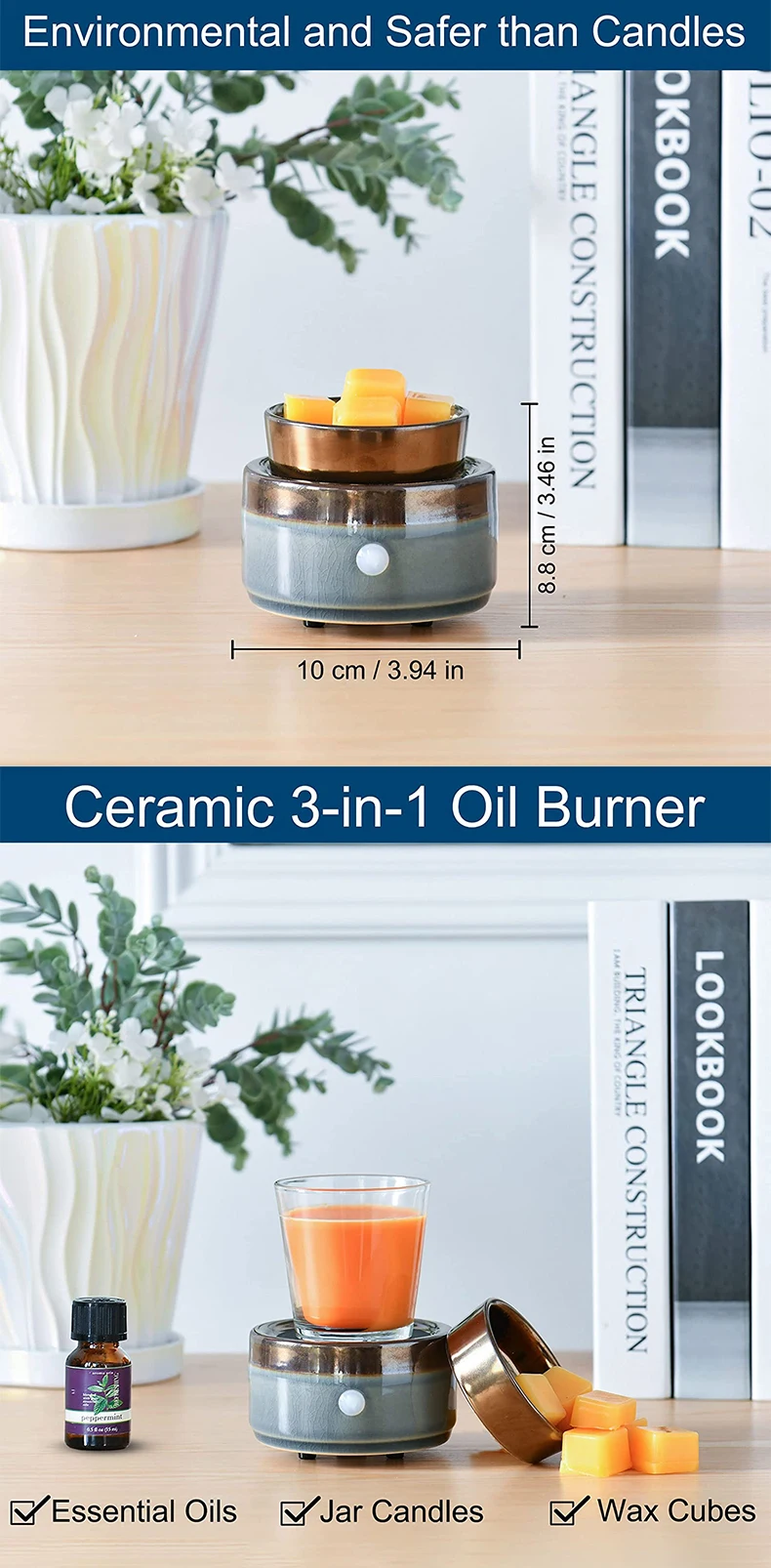 Wholesale Wax Melt Burner Electric Ceramic Wax Melt Candle Warmer Buy