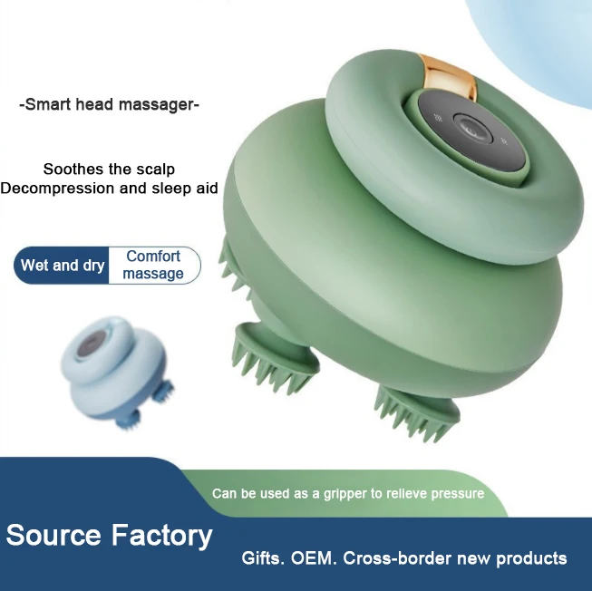 Ipx7 Waterproof Electric Head Massage Tool Smart Head Scalp Massager