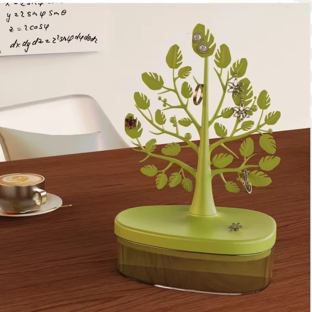 New Plastic Non-Folding Standing Jewelry Display Rack Creative Earrings Ring Necklace Storage Multi-Use Jewelry Box