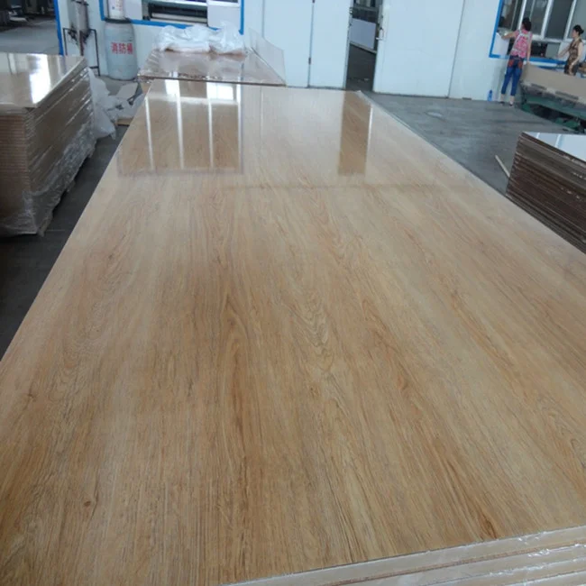 High - Hardness UV HDF Boards 4*8ft 18mm MDF/HDF UV Melamine MDF Board High Gloss Plywood Multilayer for Wardrobe Paper-Pasted