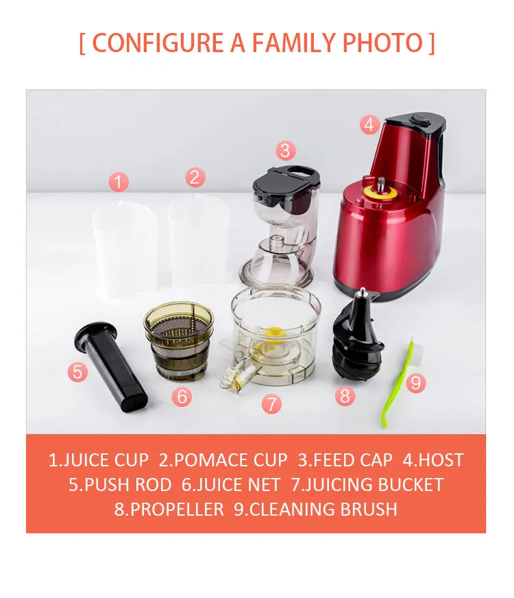 Kitchen Appliance Fruit Juicer Extractor Healthy Professional Slow